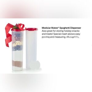 Tupperware Modular Mates Spaghetti Keeper 2pc Set in Surprise Colours